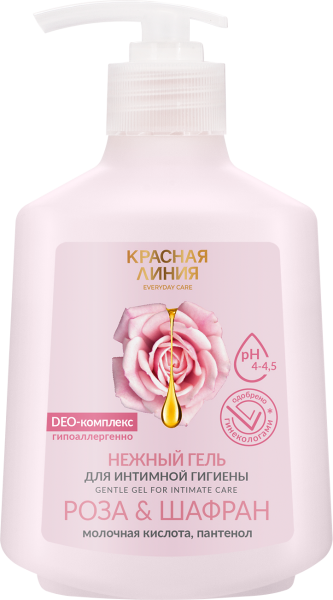 Нежный гель для интимной гигиены «Роза и Шафран» с аллантоином и молочной кислотой, 250 г в интернет-магазине «Русская Косметика».
