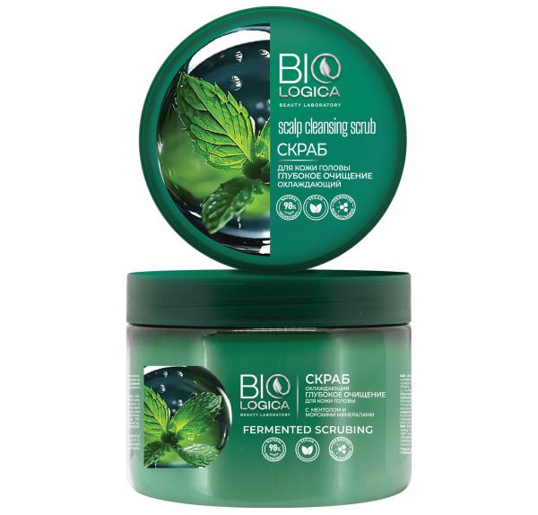 BIOLOGICA Охлаждающий скраб для кожи головы  «Fermented scrubbing», 450 г