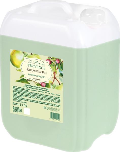 Le Flirt Du Provence Жидкое мыло «Зеленое яблоко», 5 л в интернет-магазине «Русская Косметика».