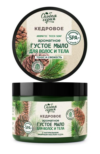 Особая серия Густое мыло для волос и тела «Кедровое», 500 мл в интернет-магазине «Русская Косметика».