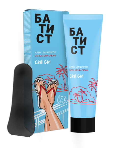 Батист Крем депилятор «Chill girl», 100 мл в интернет-магазине «Русская Косметика».