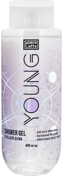 Space.latte YOUNG Гель для душа с молочными протеинами, 400 мл в интернет-магазине «Русская Косметика».