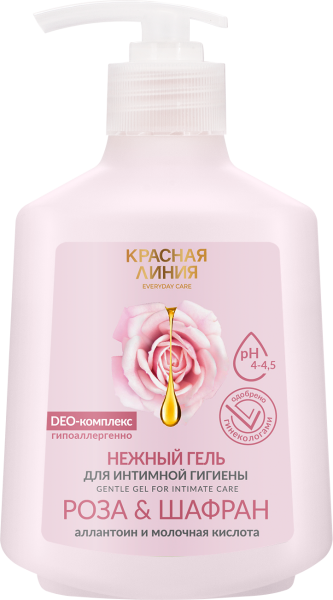 Нежный гель для интимной гигиены «Роза и Шафран» с аллантоином и молочной кислотой, 250 г в интернет-магазине «Русская Косметика».