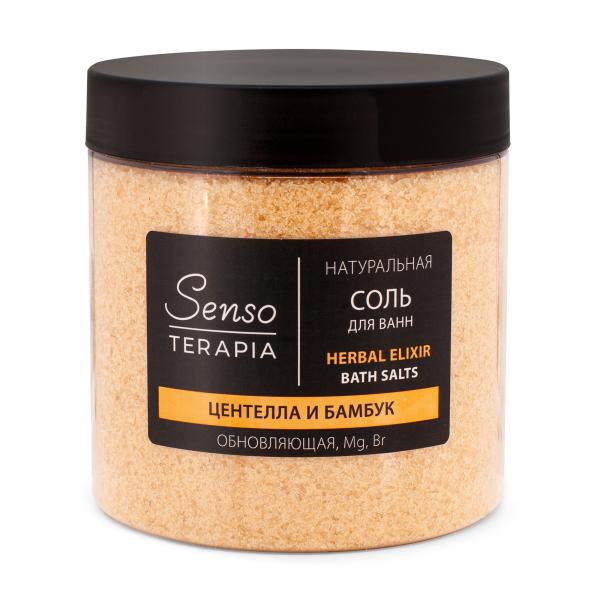 Senso Terapia Натуральная магниево-сульфатная соль для ванн «Herbal elixir», 600 г в интернет-магазине «Русская Косметика».