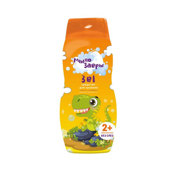 Фото Мылозавры Средство для купания 3 в 1, 300 мл на официальном сайте российского производителя Русская Косметика.