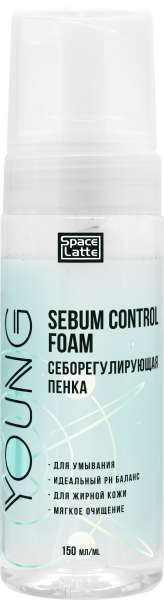 Фото Space.latte YOUNG Себорегулирующая пенка для умывания, 150 мл в интернет-магазине «Русская Косметика».