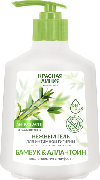 Красная Линия Гель для интимной гигиены с бамбуком и аллантоином, 300 г в интернет-магазине «Русская Косметика».