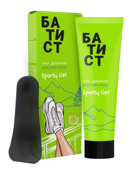 Батист Крем депилятор «Sporty girl», 100 мл в интернет-магазине «Русская Косметика».