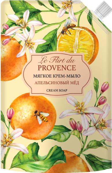 Le Flirt Du Provence Мягкое крем-мыло «Апельсиновый мед», 500 мл в интернет-магазине «Русская Косметика».
