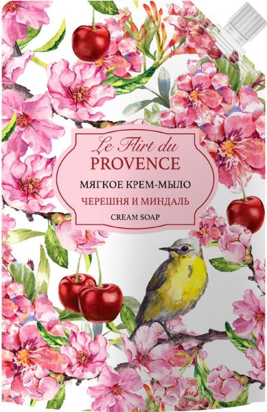 Le Flirt Du Provence Жидкое мыло «Черешня и миндаль», 500 мл в интернет-магазине «Русская Косметика».