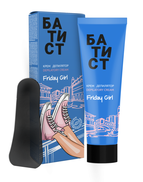Батист Крем депилятор «Friday girl», 100 мл в интернет-магазине «Русская Косметика».