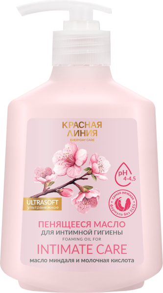 Красная Линия Пенящееся масло для интимной гигиены «Intimate CARE», 300 г в интернет-магазине «Русская Косметика».