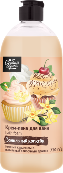 Особая серия Крем-пена для ванн Ванильный капкейк, 730 г в интернет-магазине «Русская Косметика».