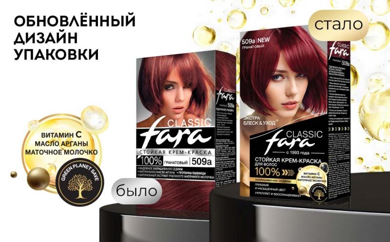 Представляем новый дизайн бестселлера -  краски для волос Fara Classic