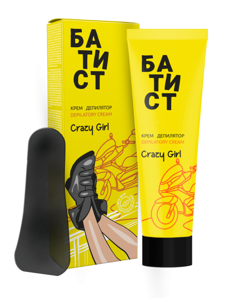 Батист Крем депилятор «Crazy girl», 100 мл в интернет-магазине «Русская Косметика».
