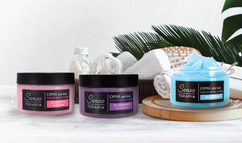 Сахарные скрабы Senso Terapia - красота, тонус и эластичность вашей кожи в интернет-магазине производителя косметики «Русская Косметика».