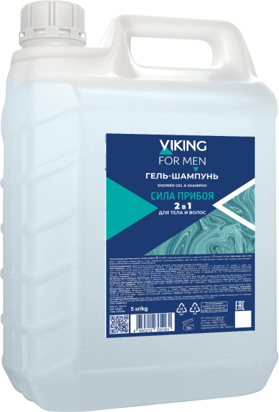 Viking Гель-шампунь для тела и волос "Сила прибоя", 5 л.  на сайте российского производителя Русская Косметика.