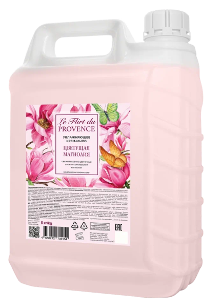Le Flirt Du Provence Увлажняющее крем-мыло "Цветущая магнолия", 5 л.    в интернет-магазине «Русская Косметика».