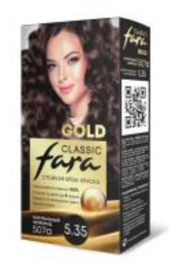 Фото Fara Classic Gold Стойкая крем-краска для волос 507А Натуральный шоколад 5.35 в интернет-магазине производителя краски для волос «Русская Косметика».