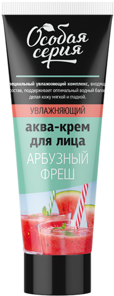 Фото Особая серия Моментальный увлажняющий аква-крем для лица «Арбузный фреш», 75 мл в интернет-магазине «Русская Косметика».