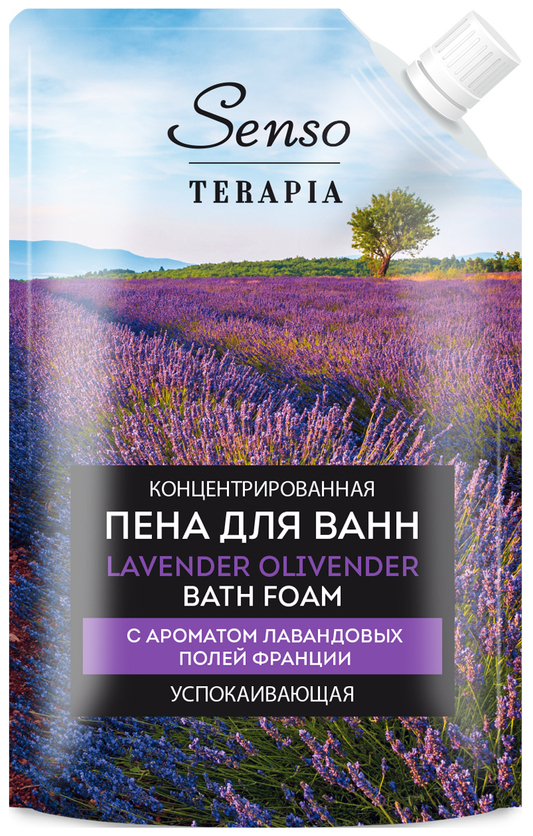 Senso Terapia Концентрированная пена для ванн LAVENDER OLIVENDER Успокаивающая, 500 мл