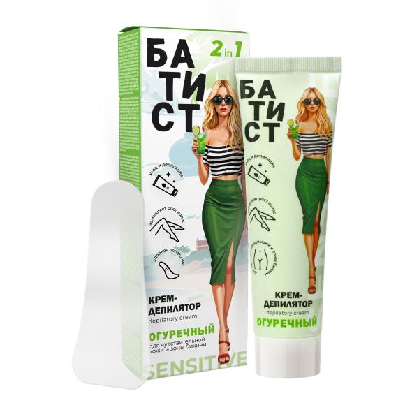 Батист Крем-депилятор «Огуречный», 100 мл в интернет-магазине «Русская Косметика».