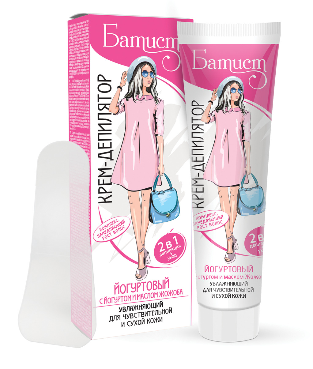 Батист Крем-депилятор «Йогуртовый», 100 мл в интернет-магазине «Русская Косметика».
