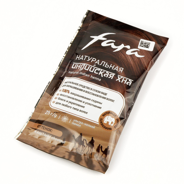 FARA Индийская хна для окрашивания волос, тон «Каштан», 25г