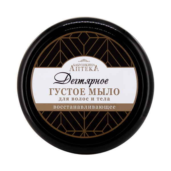 Бабушкина Аптека Густое мыло для волос и тела «Дегтярное», 500 мл в интернет-магазине «Русская Косметика».