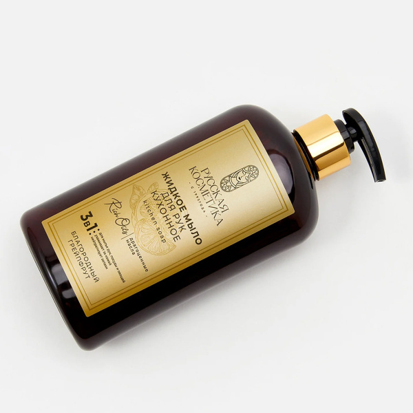 Русская Косметика Жидкое мыло для рук кухонное "БЛАГОРОДНЫЙ ГРЕЙПФРУТ", 600 мл в интернет-магазине «Русская Косметика».