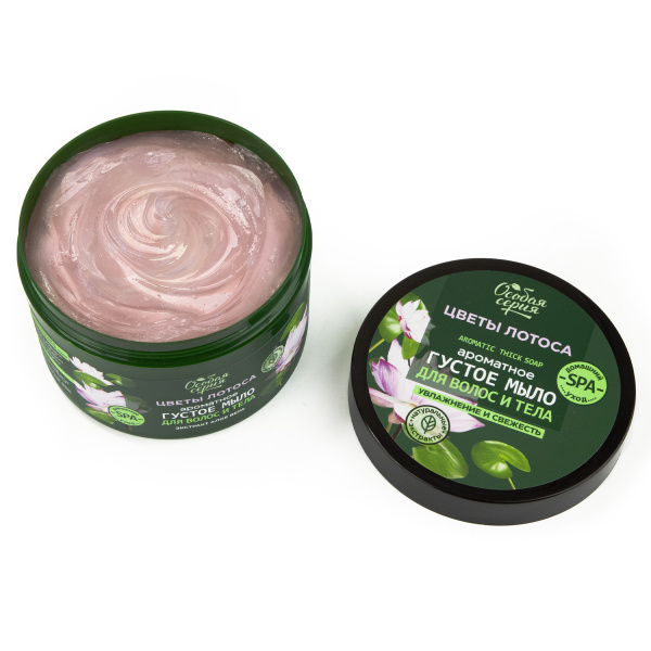 Особая серия Ароматное густое мыло для волос и тела "Цветы Лотоса, увлажнение и свежесть", 500 мл в интернет-магазине «Русская Косметика».