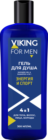 Viking Гель для душа 4 IN 1 SPORT ENERGY/Энергия и Спорт на сайте российского производителя косметики.