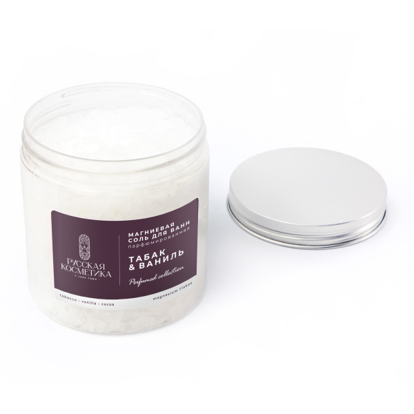 Русская Косметика Магниевая соль для ванн парфюмированная «Табак и ваниль», 400 г. в интернет-магазине «Русская Косметика».