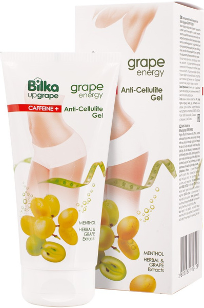 Bilka Антицеллюлитный гель с белым виноградом Grape Energy, 180 мл в интернет-магазине «Русская Косметика».
