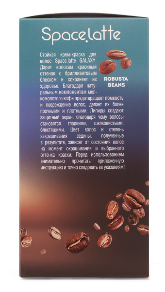 Фото Space Latte Galaxy Стойкая крем-краска для волос Светлый блондин пепельно-фиолетовый - 10.16 в интернет-магазине производителя краски для волос «Русская Косметика».