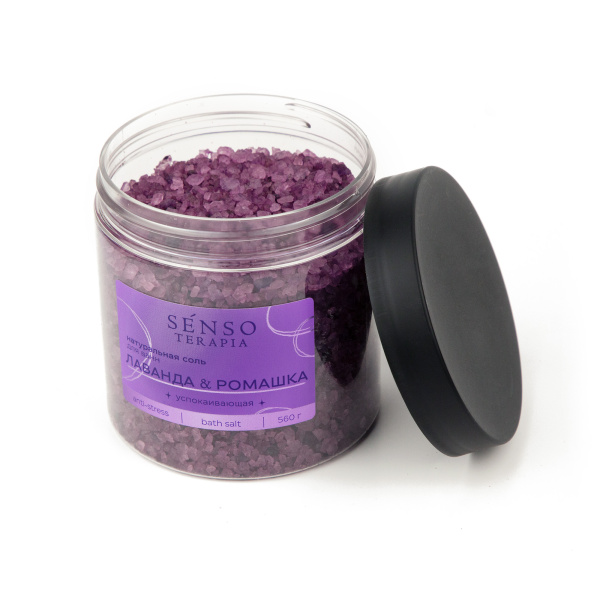 Senso Terapia Соль для ванн успокаивающая LAVENDER ANTI-STRESS, 560 г в интернет-магазине «Русская Косметика».