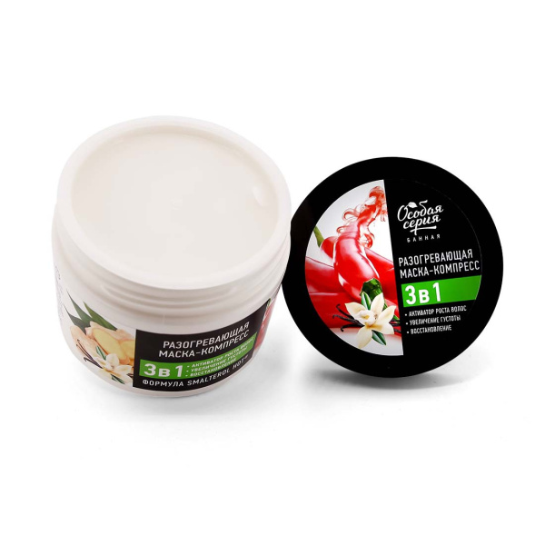 Особая серия Разогревающая маска-компресс с перцем «Активатор роста волос», 300 г на сайте российского производителя косметики.