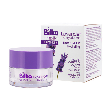 Купить Bilka Крем для лица увлажняющий Lavander & Hyaluron, 40 мл в интернет-магазине «Русская Косметика».