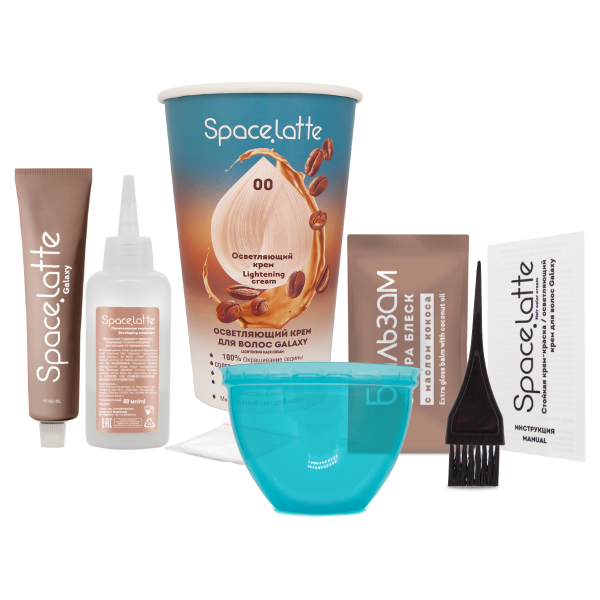 Фото Space Latte Galaxy Осветляющий крем для волос - 00 в интернет-магазине производителя краски для волос «Русская Косметика».
