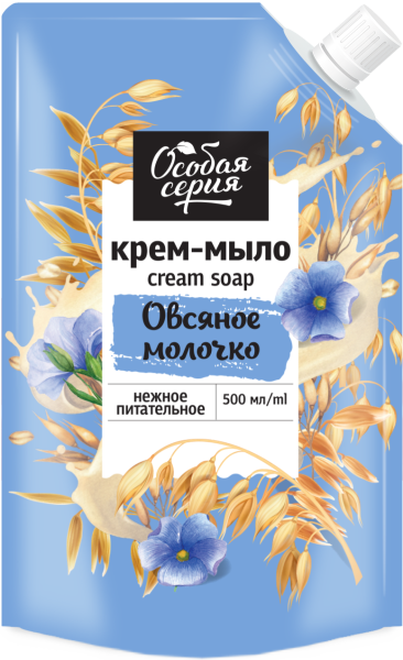 Особая серия Крем-мыло Овсяное молочко, 500 мл в интернет-магазине российского производителя «Русская Косметика».