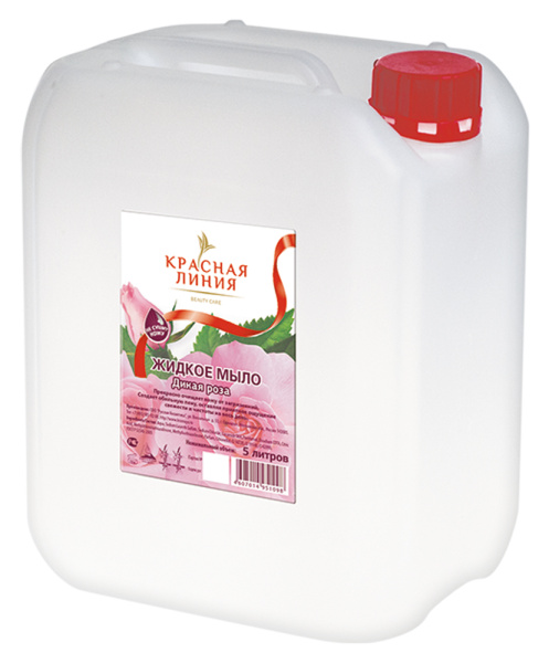 Красная линия Жидкое мыло «Дикая роза», 5 л в интернет-магазине «Русская Косметика».