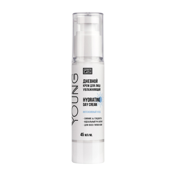 Фото Space.latte YOUNG Увлажняющий дневной крем для лица, 45 мл в интернет-магазине «Русская Косметика».