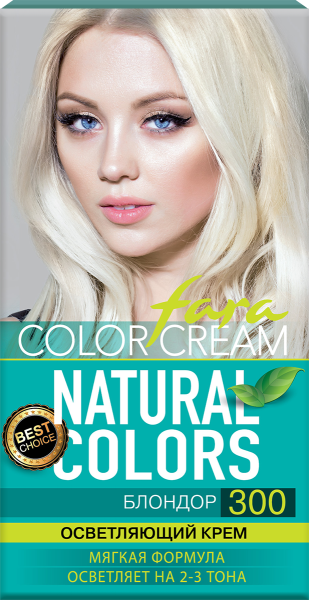 Фото Fara Стойкая крем-краска для волос Natural Colors 300 - Блондор в интернет-магазине производителя краски для волос «Русская Косметика».