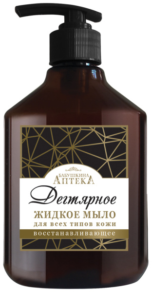 Бабушкина Аптека Жидкое мыло «Дегтярное», 400 мл в интернет-магазине «Русская Косметика».