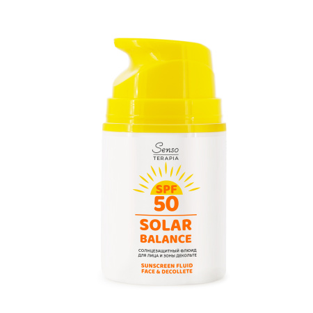Senso Terapia Солнцезащитный флюид для лица и зоны декольте «SOLAR BALANCE», 50 мл в интернет-магазине российского производителя «Русская Косметика».
