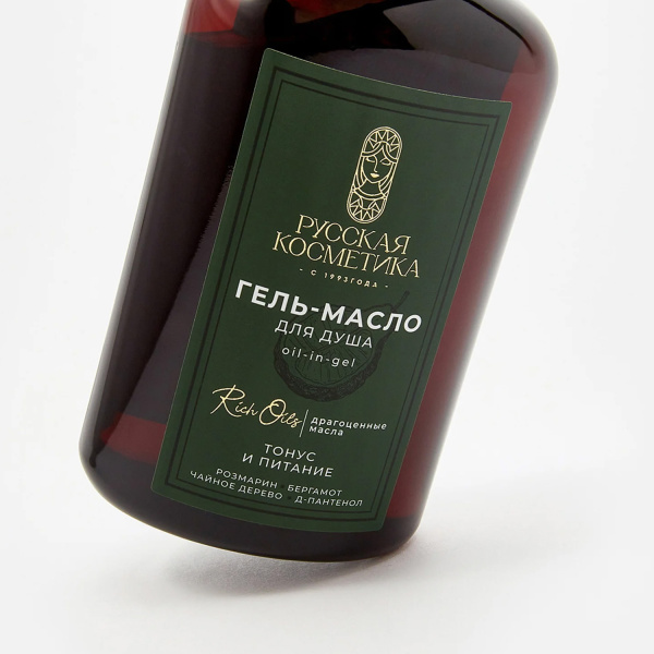 Русская Косметика Гель-масло для душа oil-in-gel "ТОНУС И ПИТАНИЕ", 400 мл в интернет-магазине «Русская Косметика».