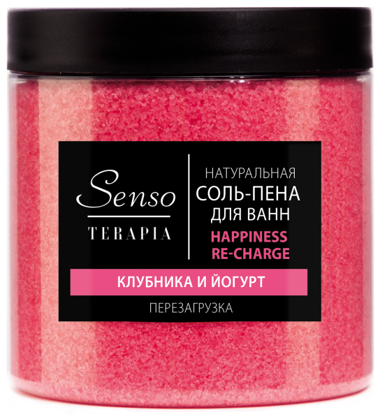 Senso Terapia Соль-пена для ванн перезагрузка HAPPINESS RE-CHARGE, 600 г
