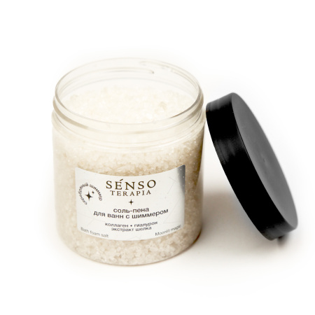 Senso Terapia Соль-пена для ванн с шиммером «Moonlit Magic» (серебро), 560 г в интернет-магазине российского производителя «Русская Косметика».