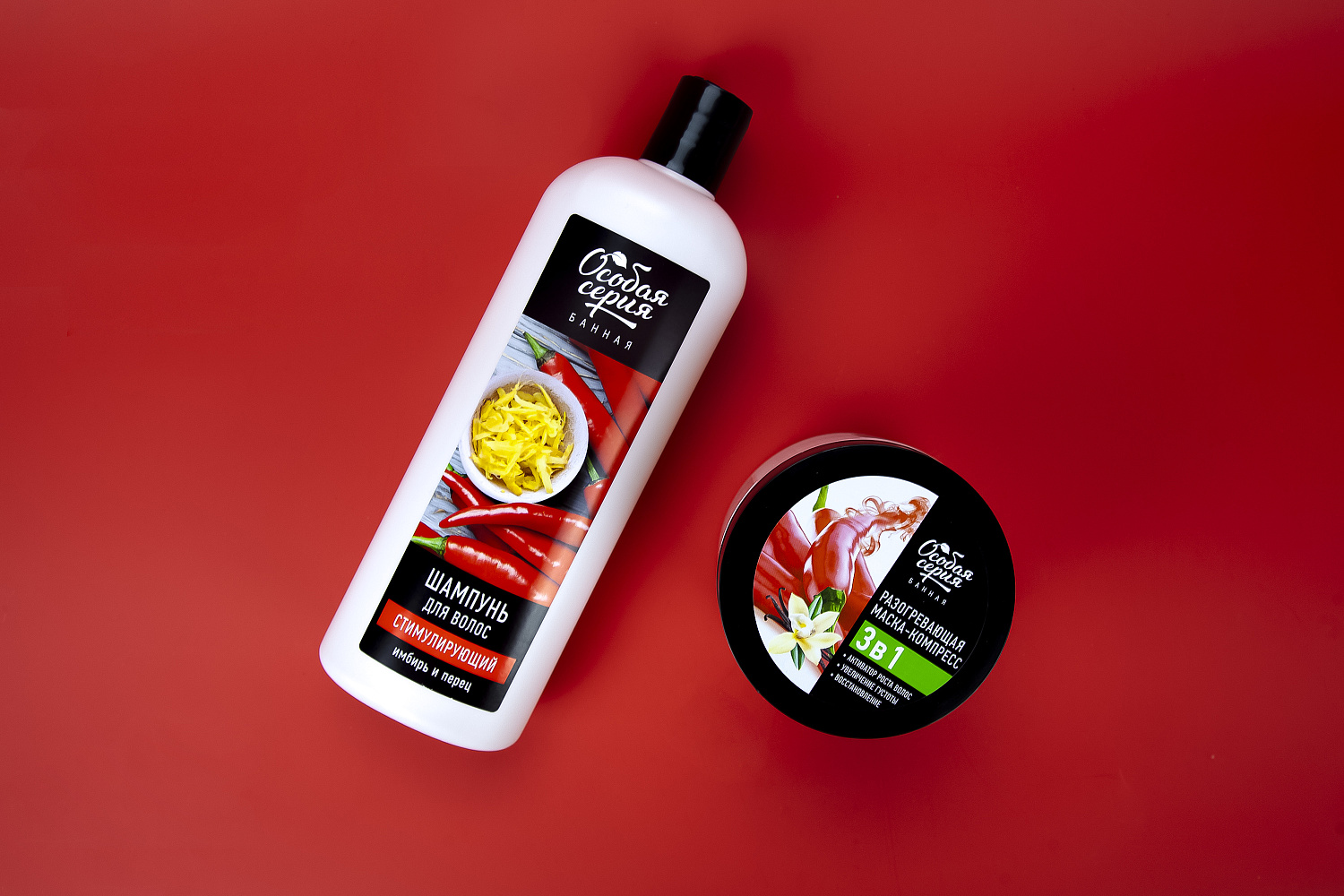 Особая серия Разогревающая маска-компресс с перцем «Активатор роста волос», 300 г