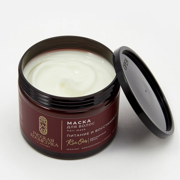 Русская Косметика Маска для волос "ПИТАНИЕ И ВОССТАНОВЛЕНИЕ", 300 мл
